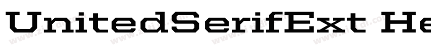 UnitedSerifExt Heavy字体转换